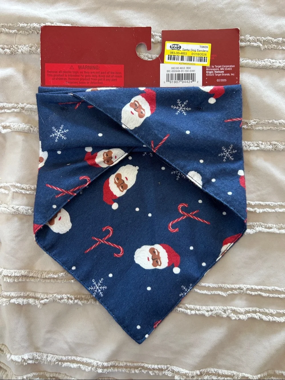 Pet Bandana Santa